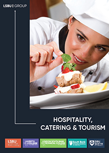 Hospitality, Catering and Travel career pathway brochure cover