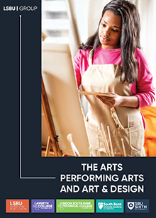 The Arts career pathway brochure cover